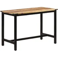 vidaXL Matbord 110x60x76 cm massivt mangoträ