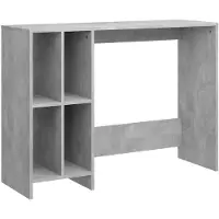 vidaXL Datorbord betonggrå 102,5x35x75 cm konstruerat trä