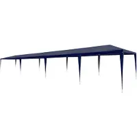 vidaXL Partytält PE 3x12 m blå