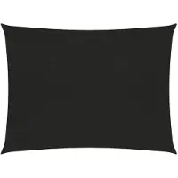 vidaXL Solsegel 160 g/m² svart 3,5x4,5 m HDPE