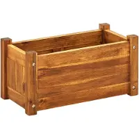 vidaXL Blomlåda upphöjd akaciaträ 50x25x25 cm