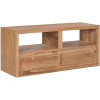 vidaXL TV-bänk 90x30x40 cm massiv teak