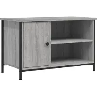 vidaXL Tv-bänk grå sonoma 80x40x50 cm konstruerat trä
