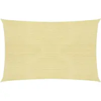 vidaXL Solsegel 160 g/m² beige 3x4 m HDPE