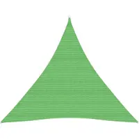 vidaXL Solsegel 160 g/m² ljusgrön 4x4x4 m HDPE