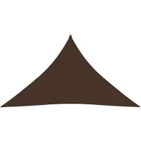 vidaXL Solsegel oxfordtyg trekantigt 3,5x3,5x4,9 m brun