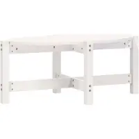 vidaXL Soffbord vit 87x48x35 cm massiv furu