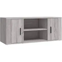 vidaXL TV-bänk grå sonoma 100x35x40 cm konstruerat trä