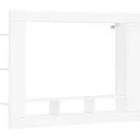 vidaXL Tv-skåp vit 152x22x113 cm konstruerat trä