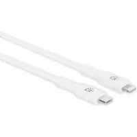 Manhattan USB-kabel USB-C-kontakt, Apple Lightning kontakt 0.50 m Vit 394505
