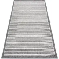Rugsx Matta SPRING 20411332 rader, ram sisal, ögla - grå 140x200 cm