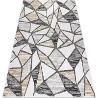Rugsx Matta SISAL COOPER Mosaic 22208 ecru / svart 140x190 cm