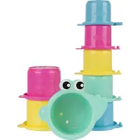 Playgro Stapelleksaker - Croc Cups - 8 st. - Flerfärgad - - One Size - Stapelleksaker