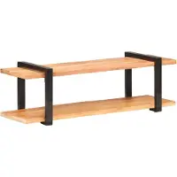 vidaXL TV-bänk 130x40x40 cm massivt akaciaträ