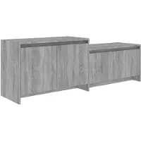 vidaXL TV-bänk grå sonoma-ek 146,5x35x50 cm spånskiva