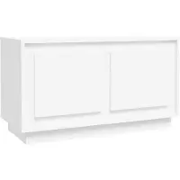 vidaXL Tv-bänk vit 80x35x45 cm konstruerat trä