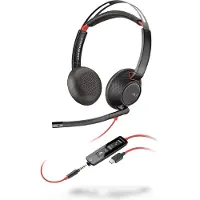 Plantronics Poly Blackwire C5220 - Headset - på örat - kabelansluten
