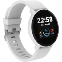 Canyon SW-63 - Smart klocka med rem - silikon - display 1.3 - 512 KB - Bluetooth - 35 g - vit