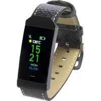 Denver BFH-250 - Aktivitetspårare med band - display 0.96 - Bluetooth - 90 g - svart