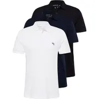 Abercrombie & Fitch T-shirt blå / nattblå / svart / vit
