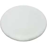 Rugsx Matta BUNNY cirkel vit IMITATION AV KANINSPEL cirkel 100 cm