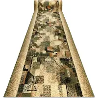 Rugsx Löpare BCF IMPRESJA olive 100 cm 100x280 cm