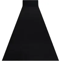 Rugsx Löpare anti-halk RUMBA tuggummi enfärgad svart 60 cm 60x130 cm