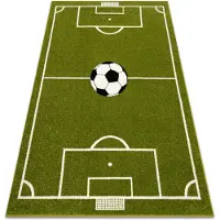 Rugsx Matta MUNDIAL Fotbollsplan, fotboll - grön 180x260 cm