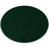 Rugsx Matta SOFTY circle plain, one colour forest grön cirkel 120 cm