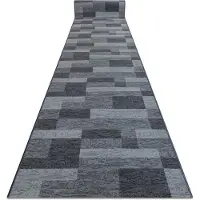 Rugsx Löpare anti-halk ICONA gum grå 100cm 100x330 cm