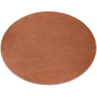 Rugsx Matta SOFTY circle plain, one colour terracotta cirkel 150 cm