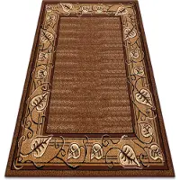 Rugsx Matta BCF Morad FELIKS Klassisk Löv, frame - brun 60x110 cm