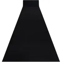 Rugsx Löpare anti-halk RUMBA tuggummi enfärgad svart 70 cm 70x180 cm