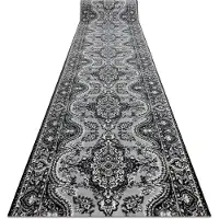 Rugsx Löpare BCF MORAD Wiosna rosett grå 100 cm 100x400 cm