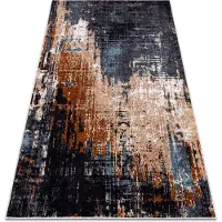 Rugsx MIRO 51454.802 tvättmatta abstraktion metrisk halkskydd - mörkblå / beige 80x150 cm