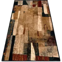 Rugsx Ullmatta OMEGA KIOTO abstraktion röd 200x300 cm