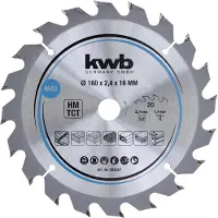 Kwb 584357 Hårdmetall cirkelsågklinga 160 x 16 mm 1 st