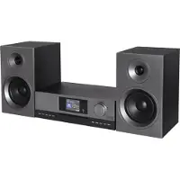 Soundmaster ICD5000SW, Tornsystem för hemmaljud, Aluminium, Grå, Front, 50 W, 2-vägs, DAB+, FM
