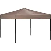 vidaXL Hopfällbart partytält taupe 3x3 m