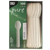 Papstar 88068, Engångskaffesked, papper, Vit, FSC, 13 cm, 4,8 g