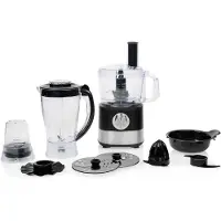 Princess 221054, 1,2 l, Antracit, Rostfritt stål, Transparent, Rotations-, 1,75 l, Blanda, Hackning, Mixning, 1,2 m