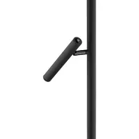 HELL LED golvlampa Streak, dimbar, Svart, Vardagsrum / matsal, Metall, Modern, LED-golvlampa