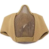 ASG Metal Mesh Mask with Cheek Pads and Ear Protection (Färg: Tan)