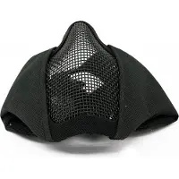 ASG Metal Mesh Mask with Cheek Pads and Ear Protection (Färg: Svart)
