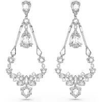 Swarovski Mesmera hängande örhängen med klämma 5665827 Silver|F