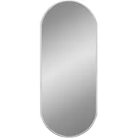 vidaXL Väggspegel silver 60x25 cm oval