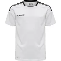 Hummel Matchtröja Authentic Poly - Vit/Svart Barn, storlek 128 cm
