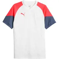 Puma Tränings T-Shirt IndividualCUP - Vit/Eldorkidé, storlek Medium