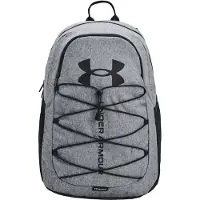 Under Armour Unisex-Vuxen Hustle Sportryggsck Pitch Gr Medium Heather (012)/Svart En storlek passar alla