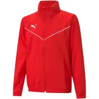 Puma Sportjacka 'TeamRise' röd / vit